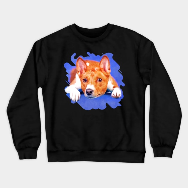 Basenji Crewneck Sweatshirt by Nartissima